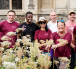 Members of the St Mungo's volunteer gardening group at St Peter's Church