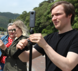 Participants on a 360 filmmaking prorgramme with PRONI capture sights and sounds of their local area