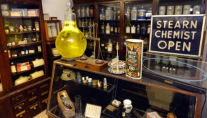 The Chemist display in the Jack Carter Building