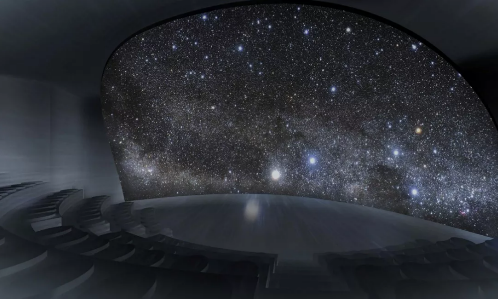 Artist’s Impression of the Space Dome, inside the First Light Pavilion ©HASSELL Studio