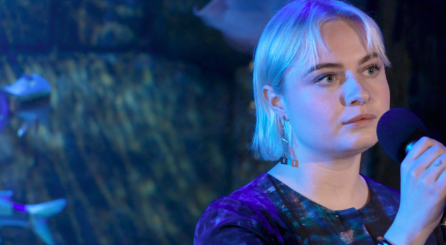 Lapsley performs at World Museum aquarium, courtesy of National Museums Liverpool