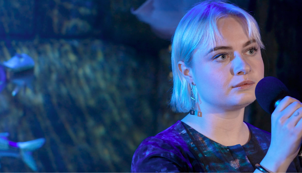 Lapsley performs at World Museum aquarium, courtesy of National Museums Liverpool