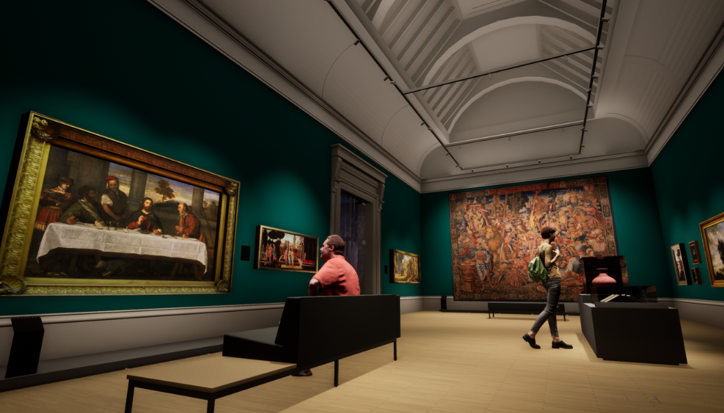 An early concept visual of the new galleries at Walker Art Gallery
