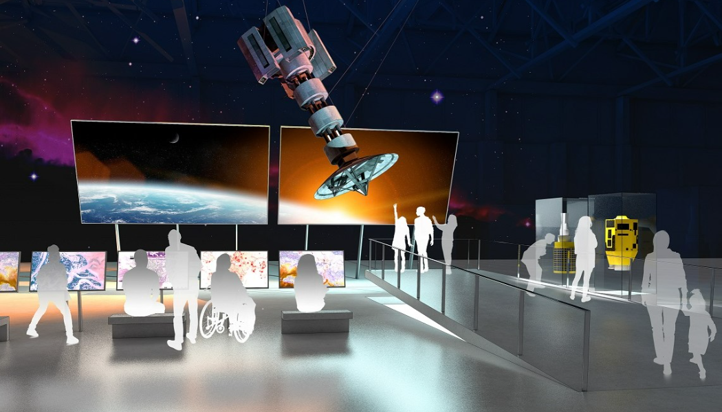 An illustration of the RAF Museum's new exhibition spaces