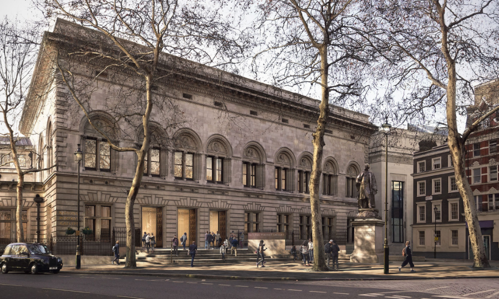 National Portrait Gallery forecourt proposal by Jamie Fobert Architects © Forbes Massie.