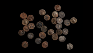 A collection of Roman coins