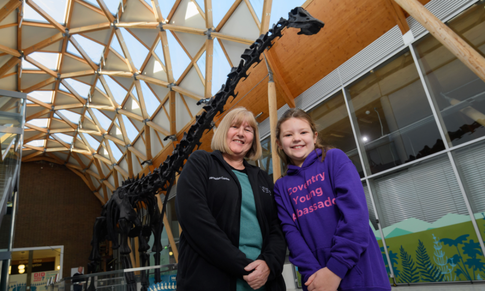 Lorraine Cornish (Head of Conservation, NHM) and Daisy-Marie Taylor (Coventry Young Ambassador)